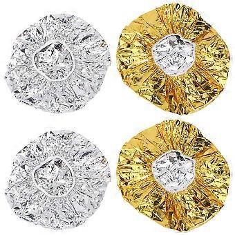 Hairdressing Cap Aluminum Foil Hair Cap for Hair Styling 4Pcs Disposable
