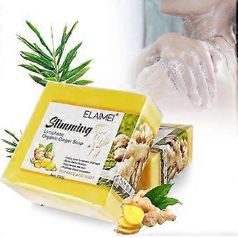 2026 Deep Cleansing with Ginger: Slimming Lymphatic Organic Ginger Soap - Gentle Care, Pore Cleansing, Moisturizing Repair
