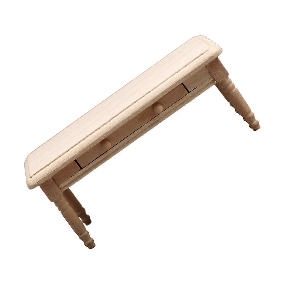 Mini House End Table Model Wooden Unpatterned Table Decor Mini Table Model