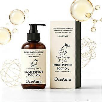 Avocado Multi-Peptide Body Oil, Revitalizing Moisturizing Skin Oil, Soft Refreshing Smooth Formula for All Over Body, 240ML
