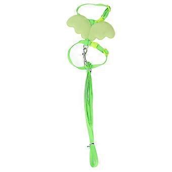 Harnais and laisse pour canard, tail rglable, en forme d'aile, corde detraction pour petits animal, pour enterment en extrieur, vert, S