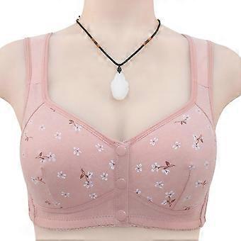 Seamless Front Button Bra for Women Skin-friendly Sling Underwear for Elderly Women