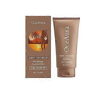 114ml Body Facial Zelfbruinende Crème Blijvende Natuurlijke Bronzer Kleur Krimpt Poriën Voorkomen Zonnebrand Zonloze Tan Accelerator Product