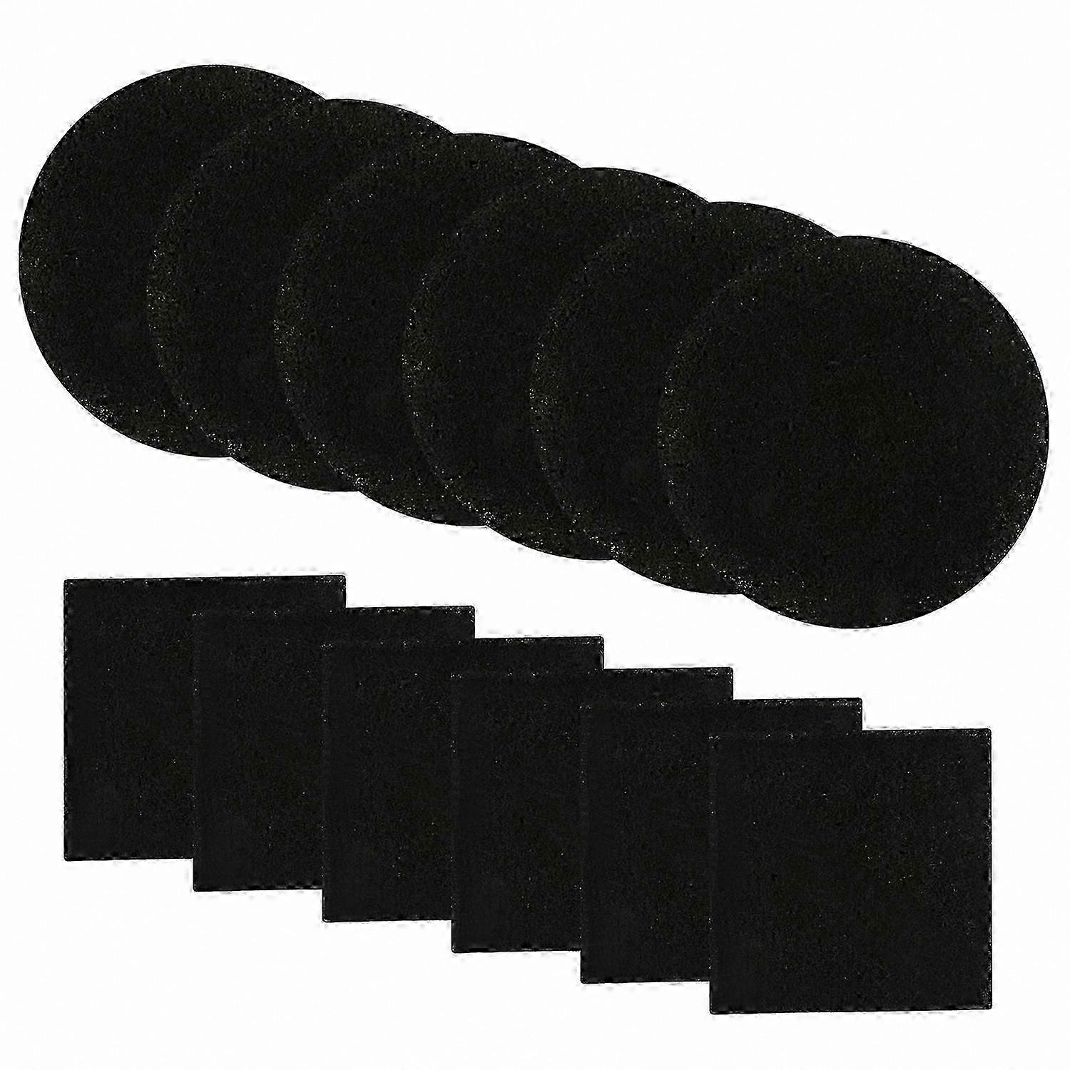 12 Pack Compost Bin Filters Refill for Kitchen, Round & Square, Odor Control, Durable
