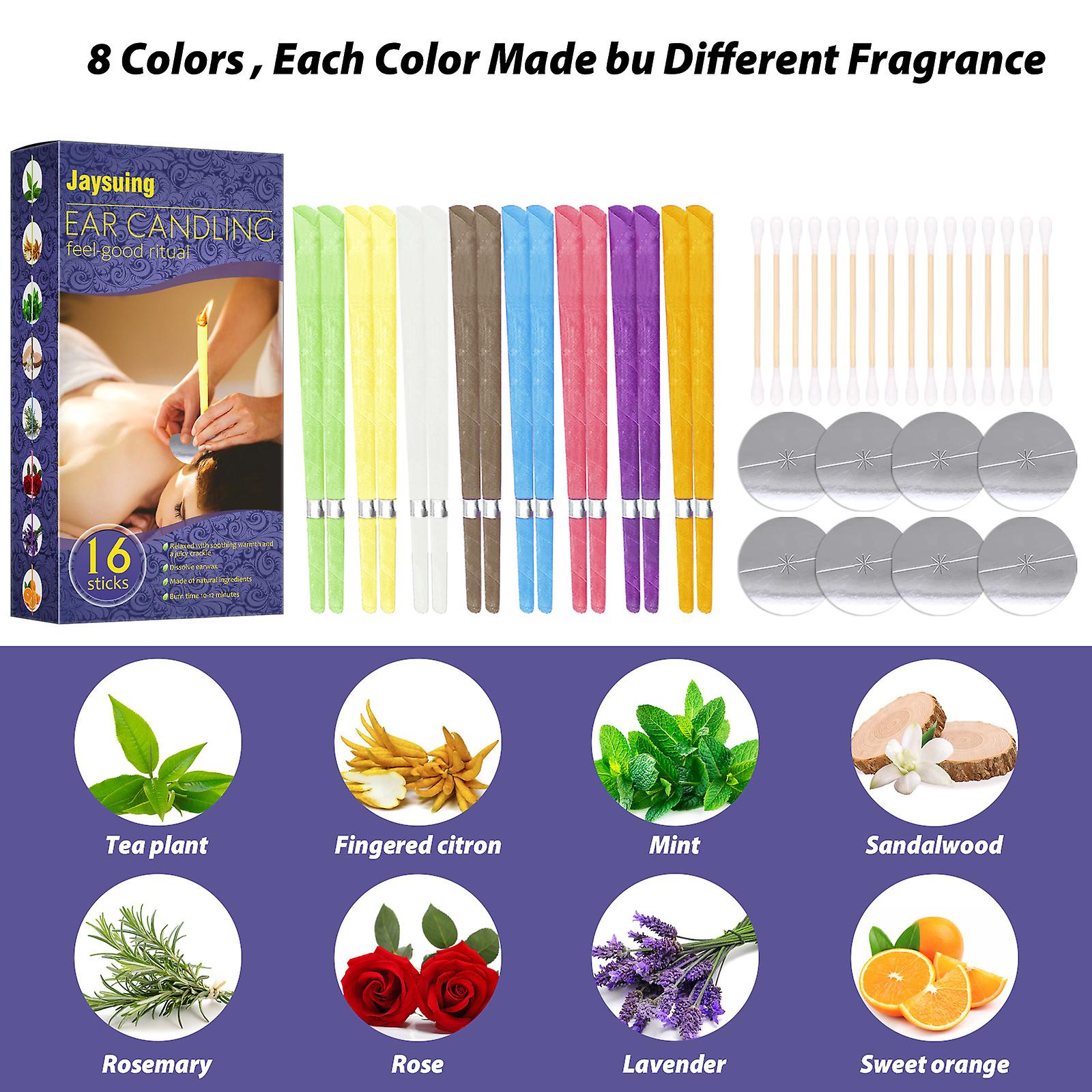 Aromatherapy Ear Candle Set Ear Wax Cleaning Ear Care Relax Relief