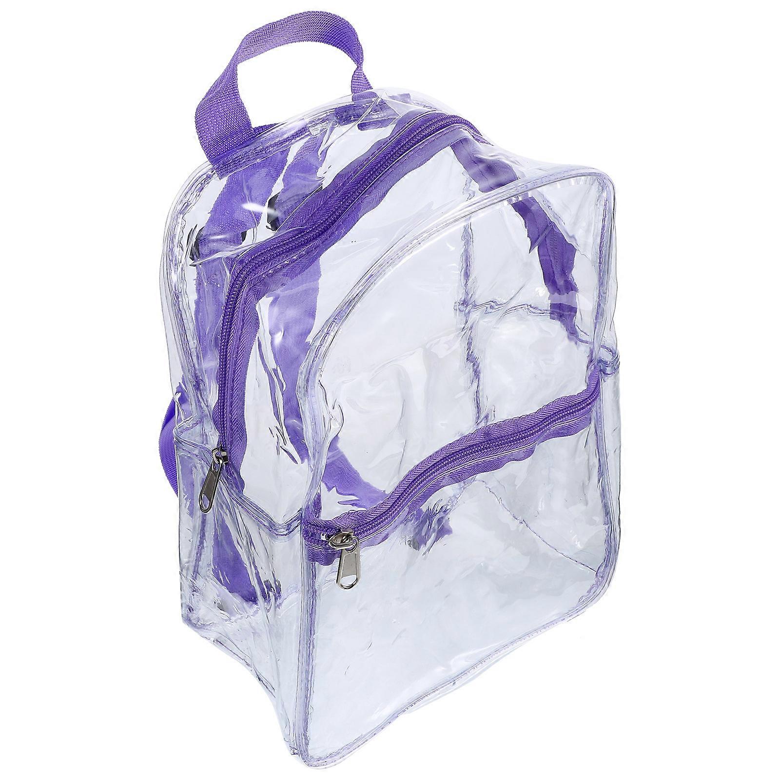 PVC Transparent Backpack Clear Backpack for Outdoor Use 3Pcs Set