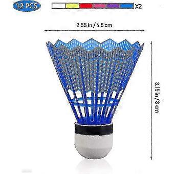 Pack Of 24 Badminton Shuttlecocks Badminton Plastic Ball Foam Head compatible with Kids Adults Sport Activities