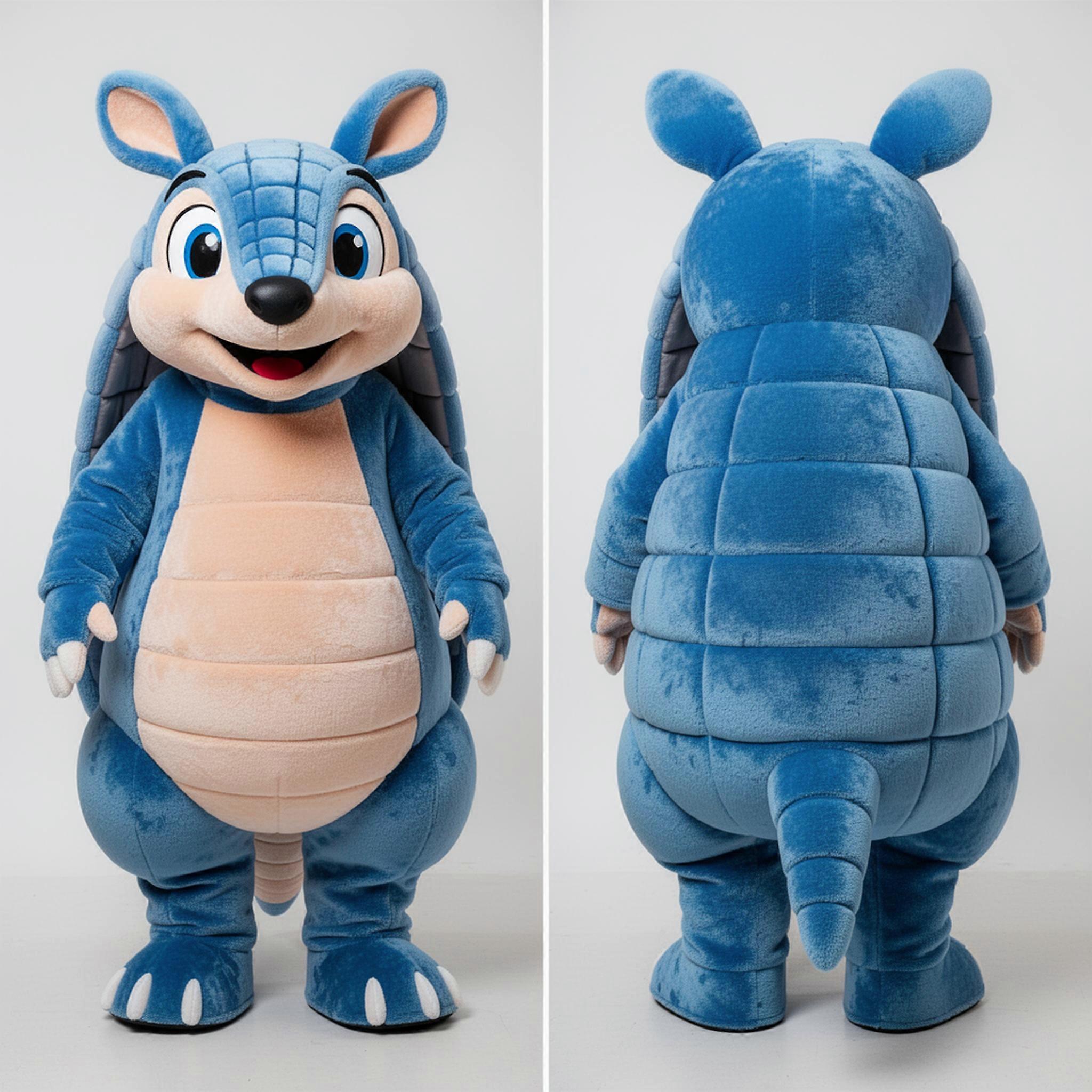 MASTICOT Cool Blue Padded Armadillo Mascot