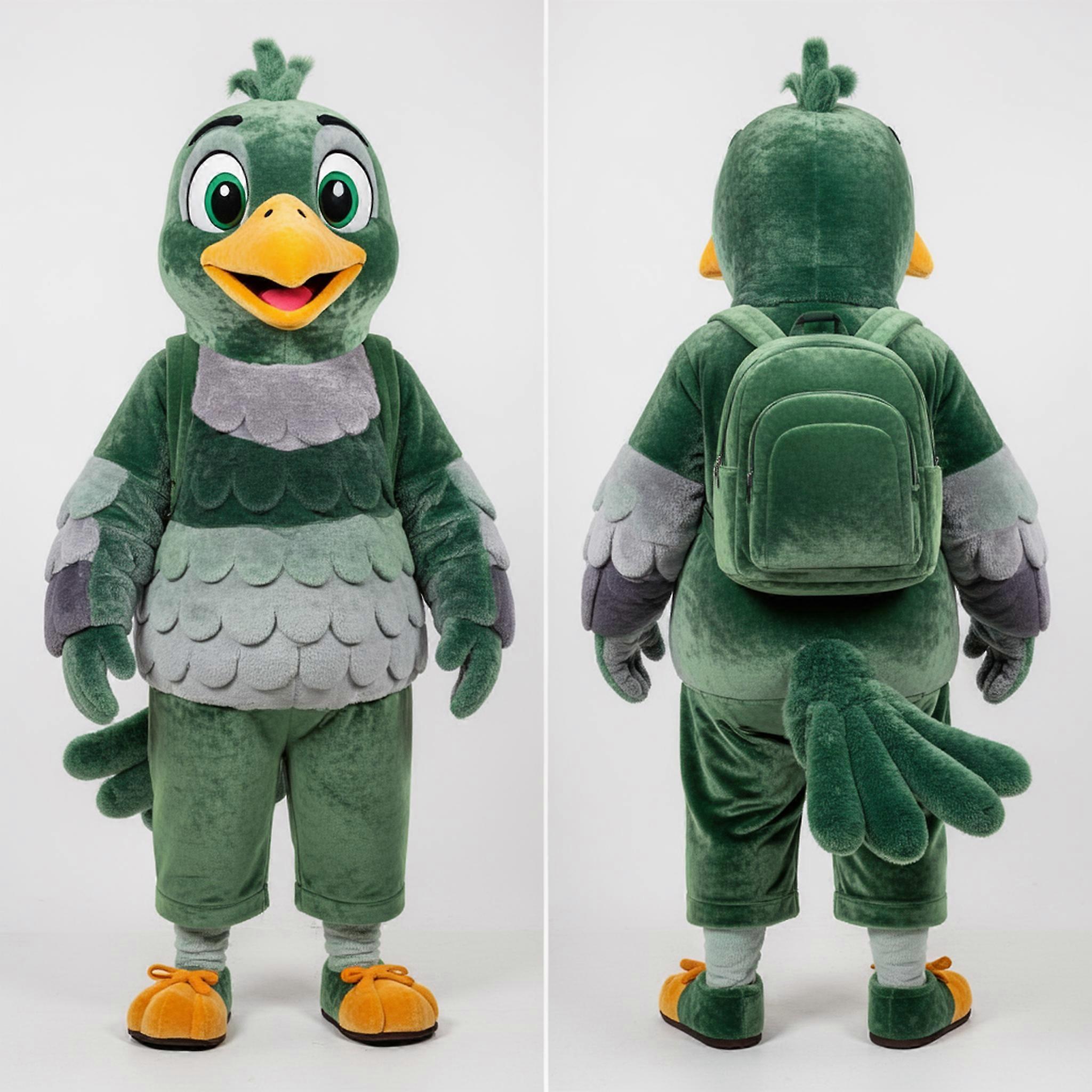 MASTICOT Verdant Velvety Pigeon Mascot