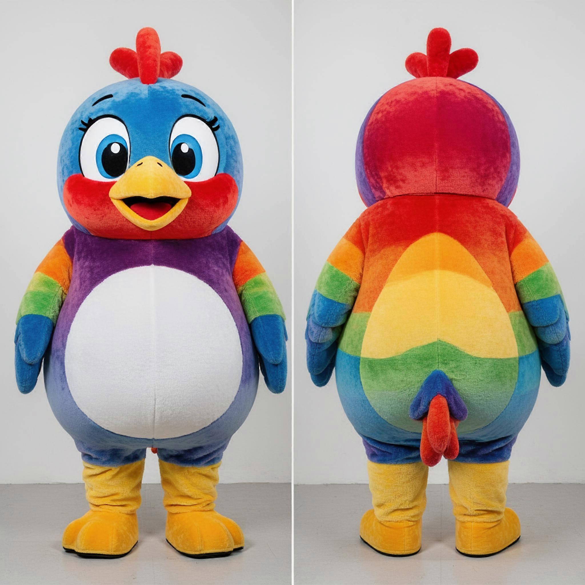 MASTICOT Vibrant Round Dodo Bird Mascot