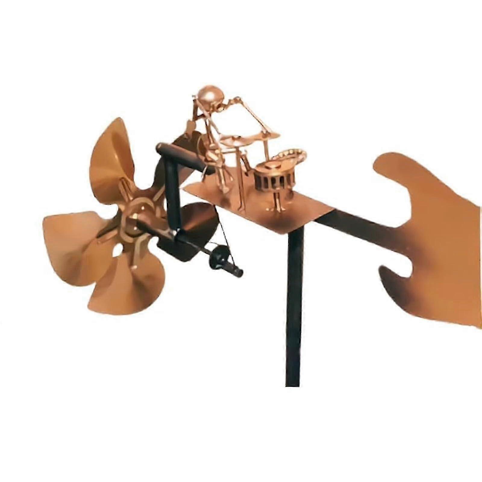 32cm Handcrafted Drummer Windmill