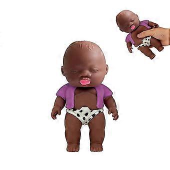 Purple-Dress Ugly Doll Slow-Recovery Press and Hug Stress Relief Toy