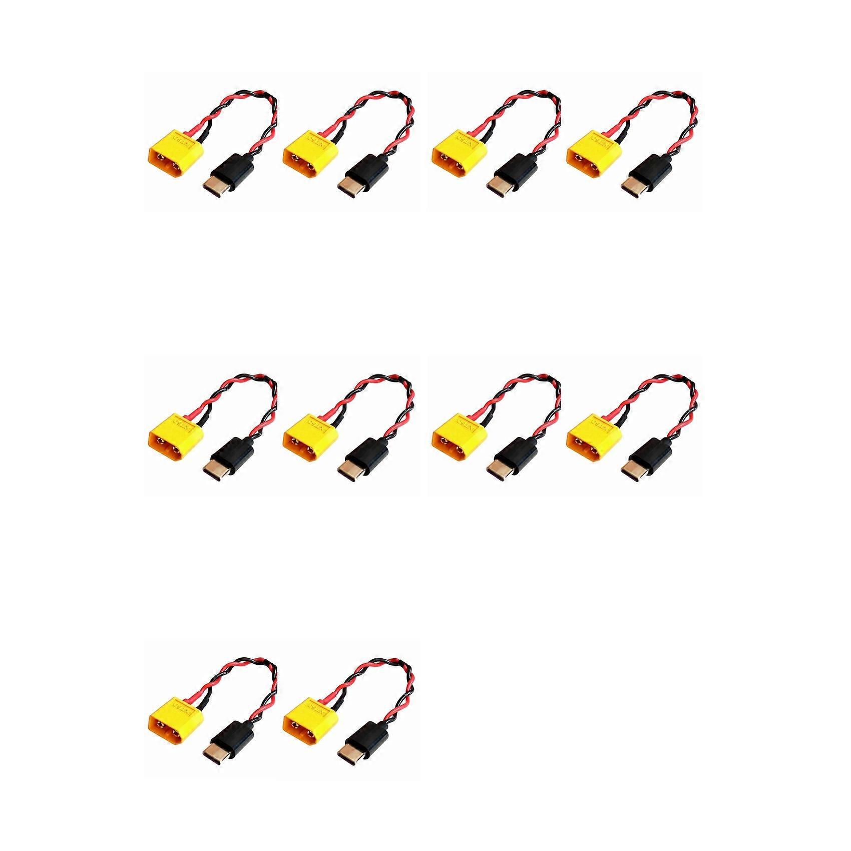 10X XT60 to Type-C Input Cable Power Cable Connection Cable XT60 Power Cable Durable Power Supply