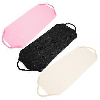 Exfoliating Back Scrubber 3pcs Set – Elastic Body Exfoliating Towels for Shower Deep Cleansing Skin