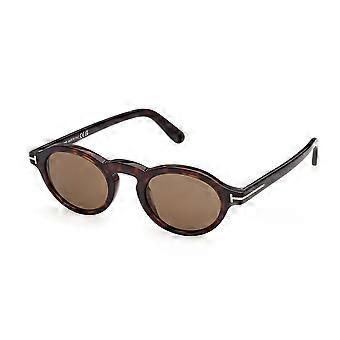 Tom Ford FT1332 ARISTOTELE-02 52J Full Rim Dark Tortoise Men Oval Sunglasses UV3 Original