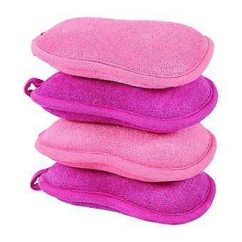 Kids Bath Brush Peanut Shape Shower Sponge for Bath Use 12Pcs