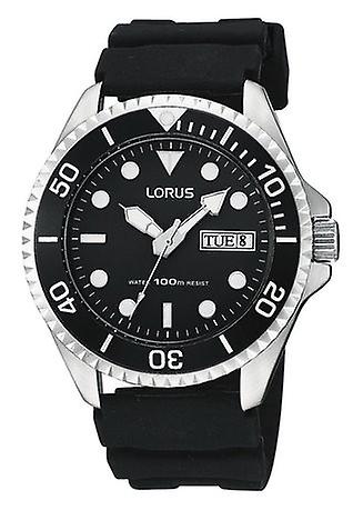 Lorus Watches Quartz Analog Man Watch with RXN53BX8B Rubber Bracelet