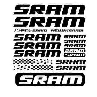 Water Resistant MTB Vinyl Decal SRAM Ready