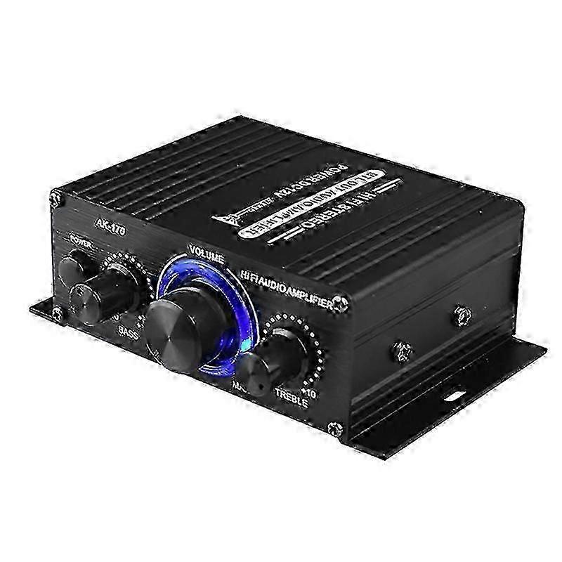 200W+200W Aluminum Stereo Power Amplifier