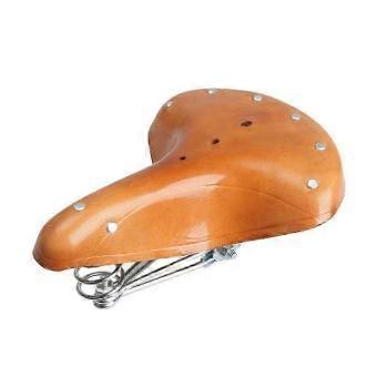 Cowhide Retro Bicycle Seat for Men Women, Comfortable Cycling Experience-brnv