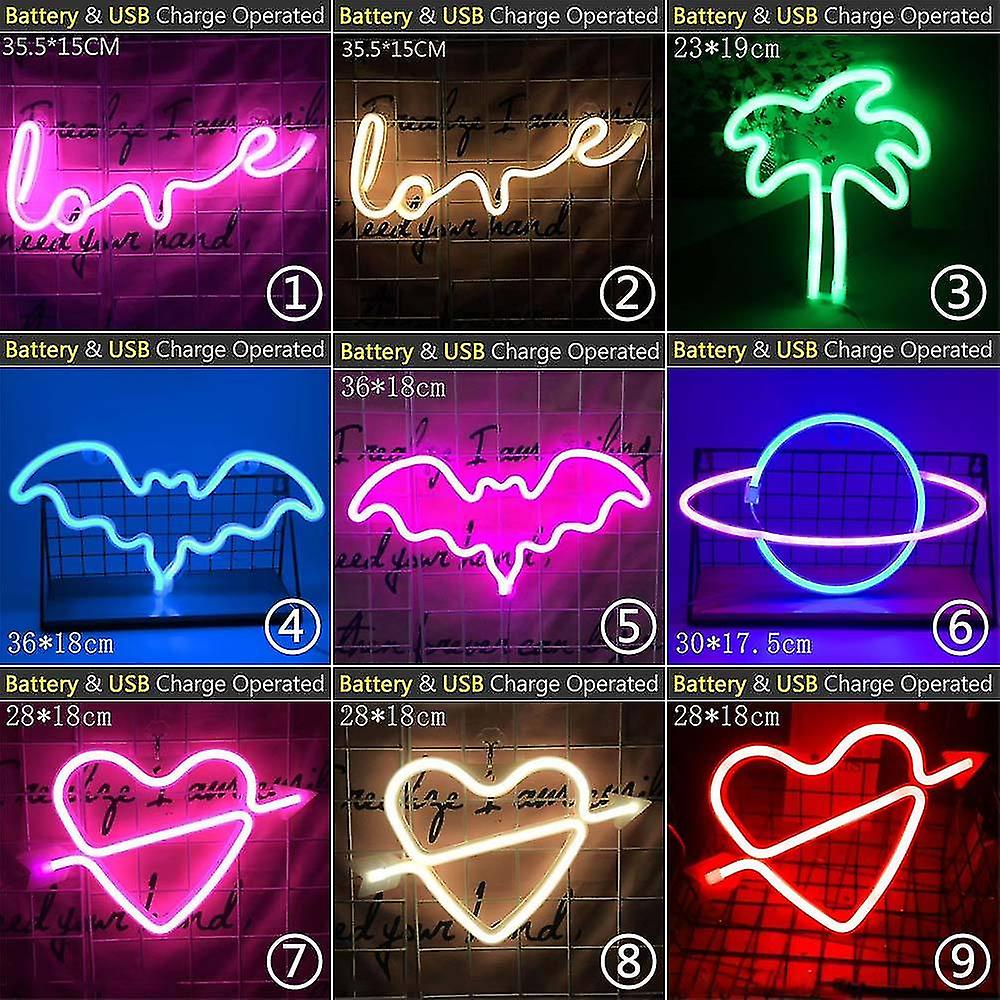 Led Neon Rainbow Wall Art Sign Light