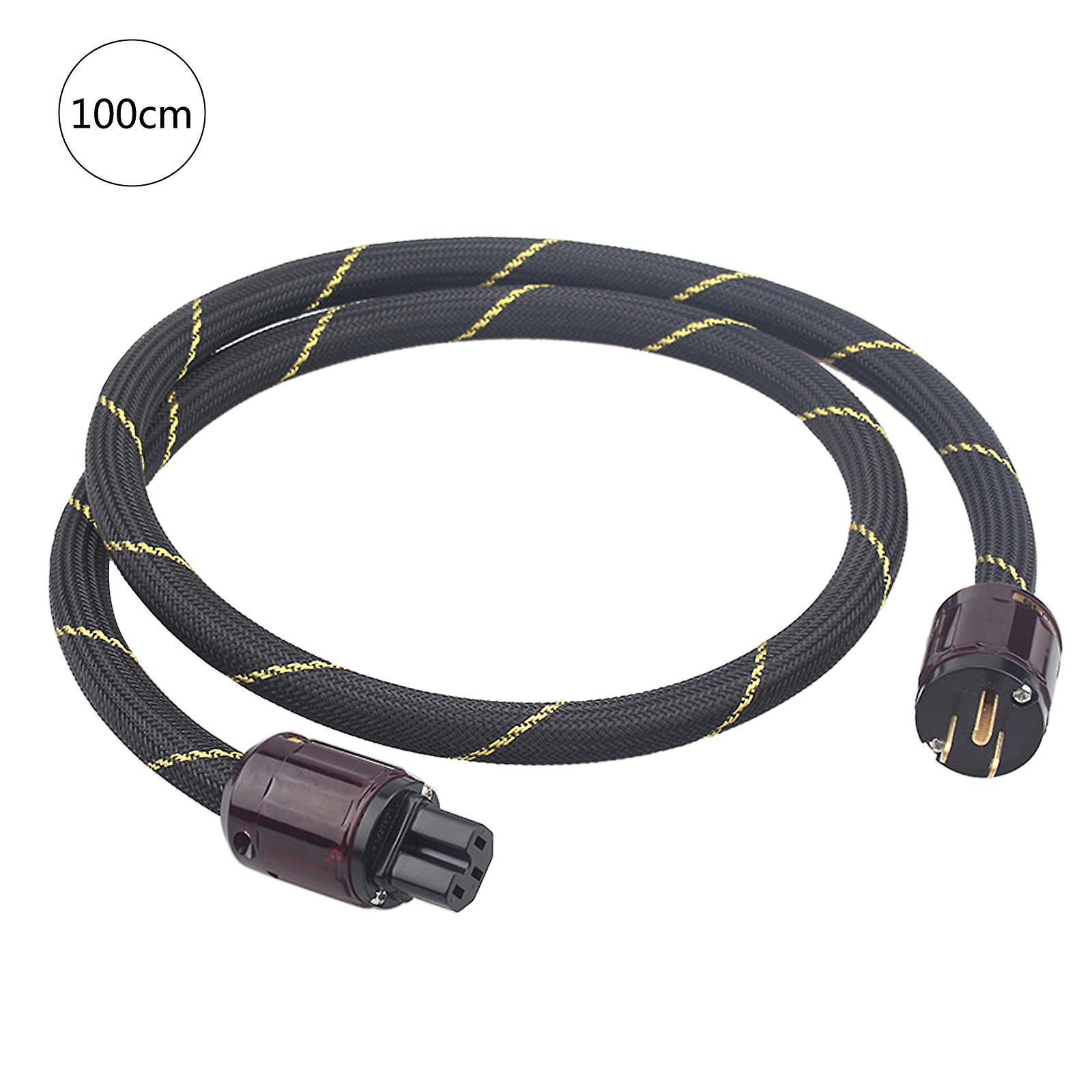 Hi-End Copper Hifi Audios Power Cord US / EU Plug with P-079/P-079E Connector AMP Cable 0.75/1/1.5/2/for 3m
