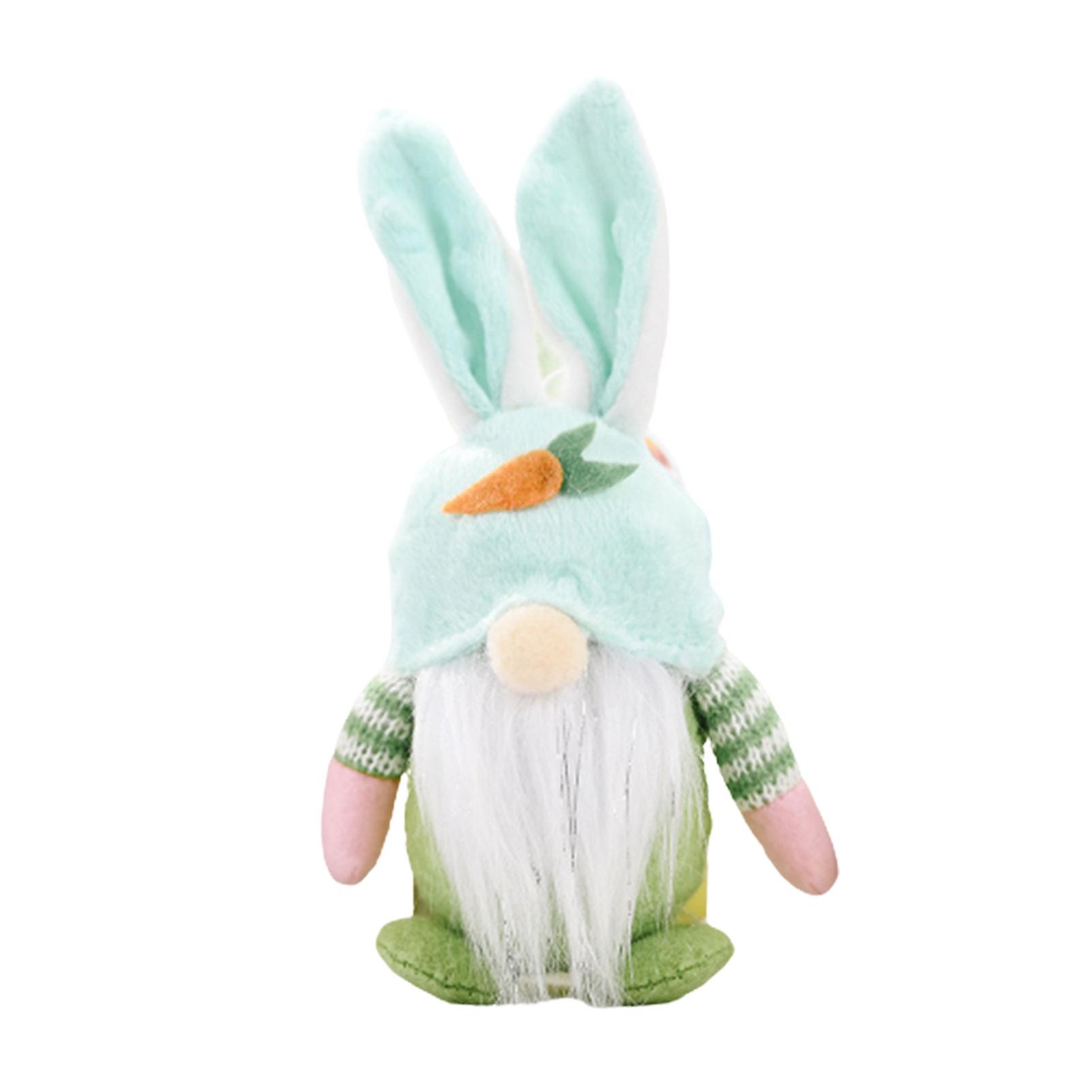 Easter Cute Gnome Bunny Plush Doll Create Happy Warn Easter Atmosphere For Easter Festive Party Supply