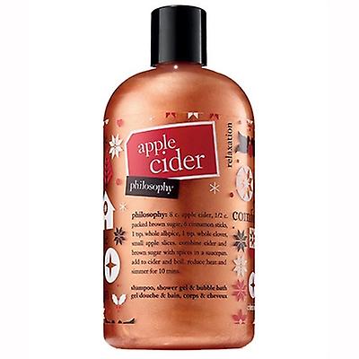 哲学苹果酒洗发水，沐浴露和泡泡浴16oz / 480ml