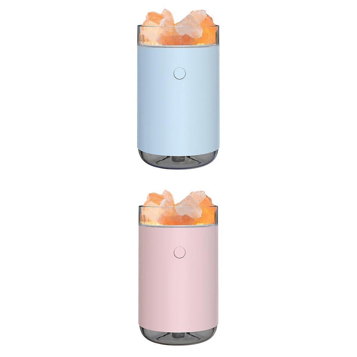2 Set Essential Oil Diffuser Himalayan Salt Lamps Diffuser Mist Humidifier