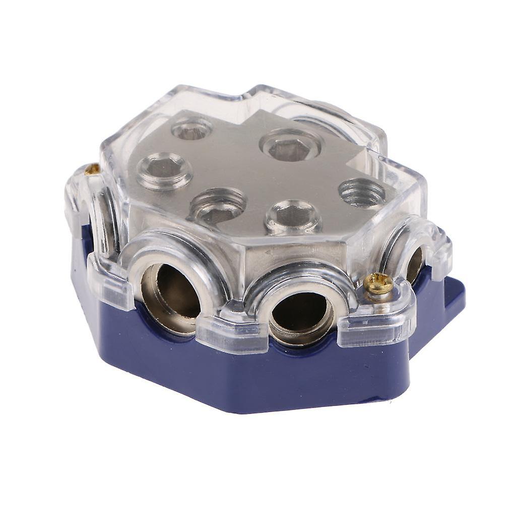 Car Vehicle Power/Ground Cable Splitter Distribution Block 1 In 5 Out