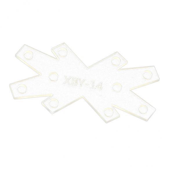 2xKeyring Key Chain Acrylic Leather Craft Pattern Stencil Template DIY