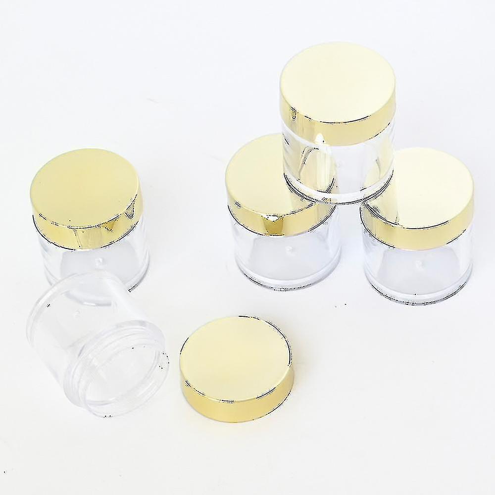 20/50/100pcs קוסמטיקה קופסה שקופה צנצנות 1oz (30g) איפור ציפורניים אמנות בקבוקי קוסמטיקה נסיעות ניידות נצנצים קרם צנצנות