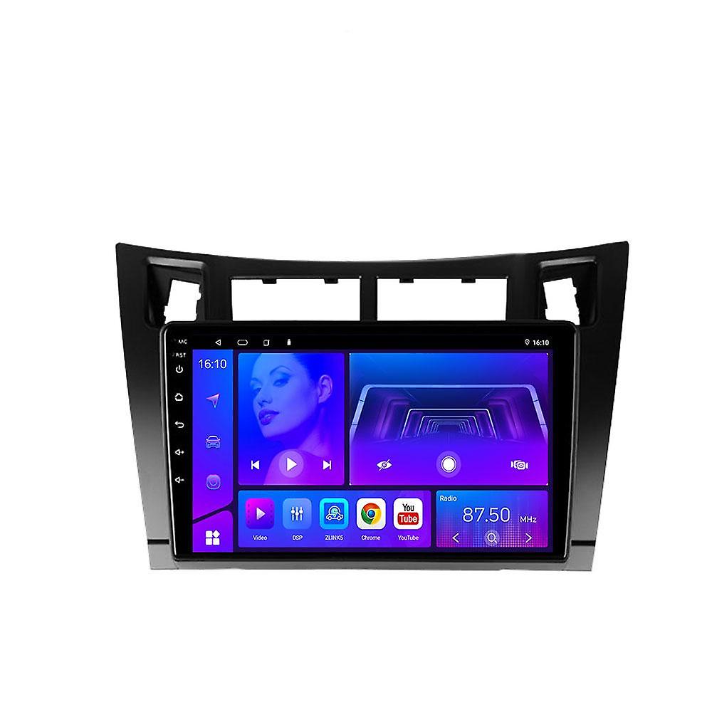Carplay Central Multimedia Car Stereo Radio For Toyota Yaris 2005 - 2012 Navigation