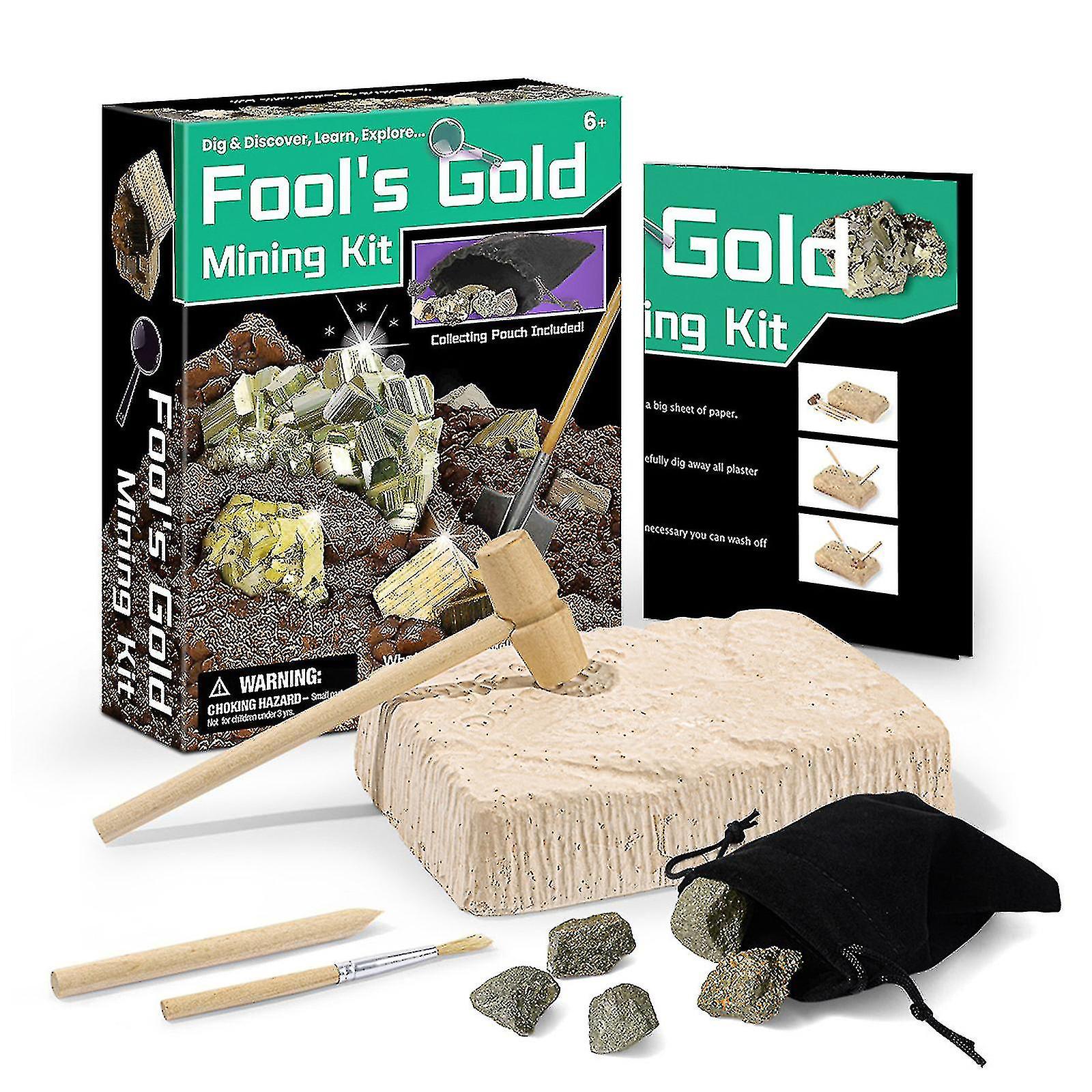 Kids Pyrite Digging Kits Toys For Party Children Room Tabletop Decoration