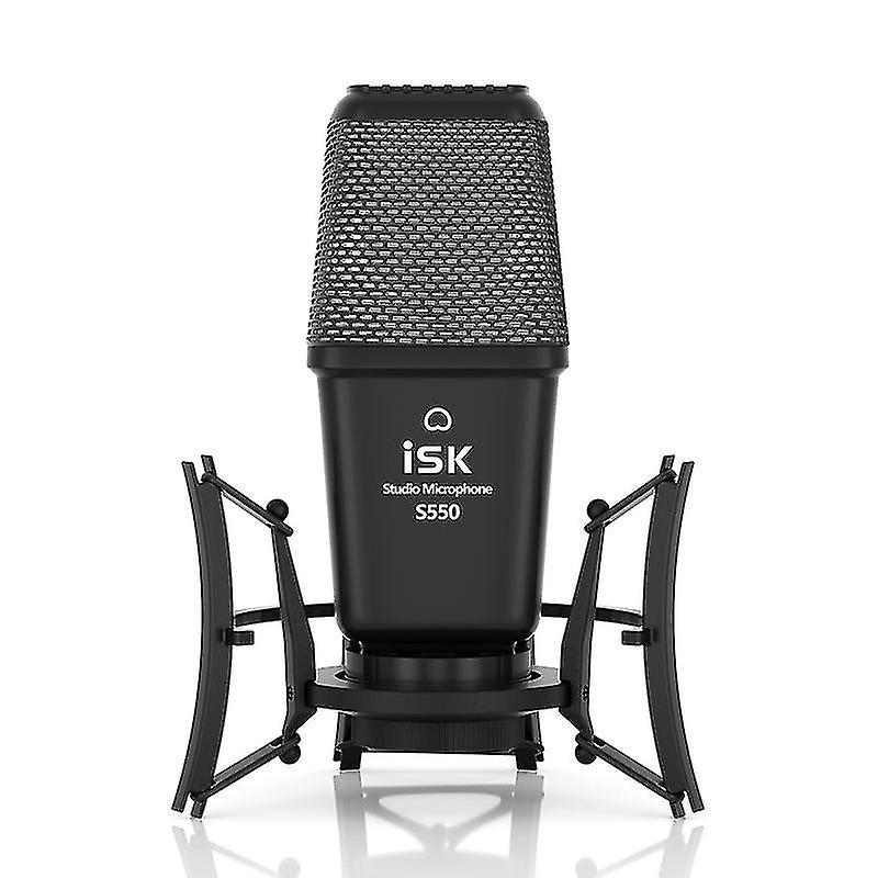 Isk S550 Professional Condenser Microphone,all-metal Structure With Shock Mount,for Recording Studio/live Room/performance Stage