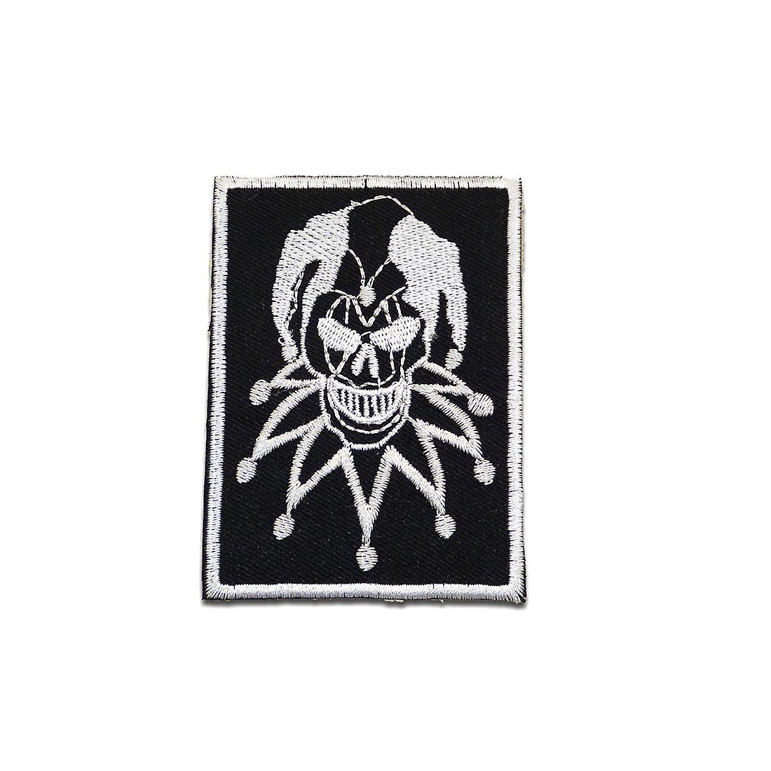 Patch / Iron-on patch - Joker Biker - black - 5.7 x 8.1 - appliqué patch