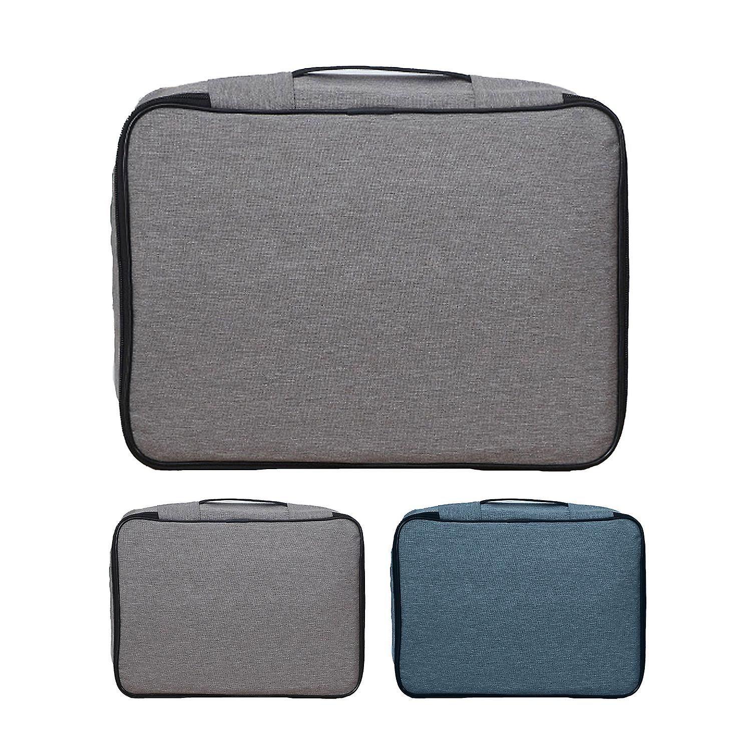 Oxford Cloth File Organizer Bag Environmental Protection with Net Pocket Portable Compact File Stora
