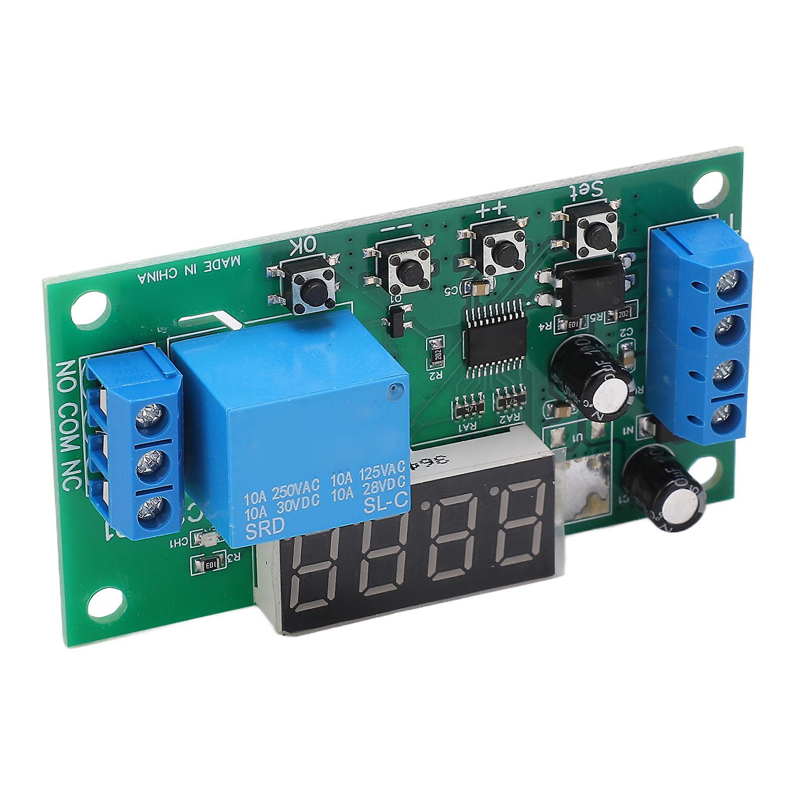 Multifunctional Pulse Counter Relay Board 0.1S to 9999999.9s 0.01s Accuracy 1 Channel Relay Module 5V 