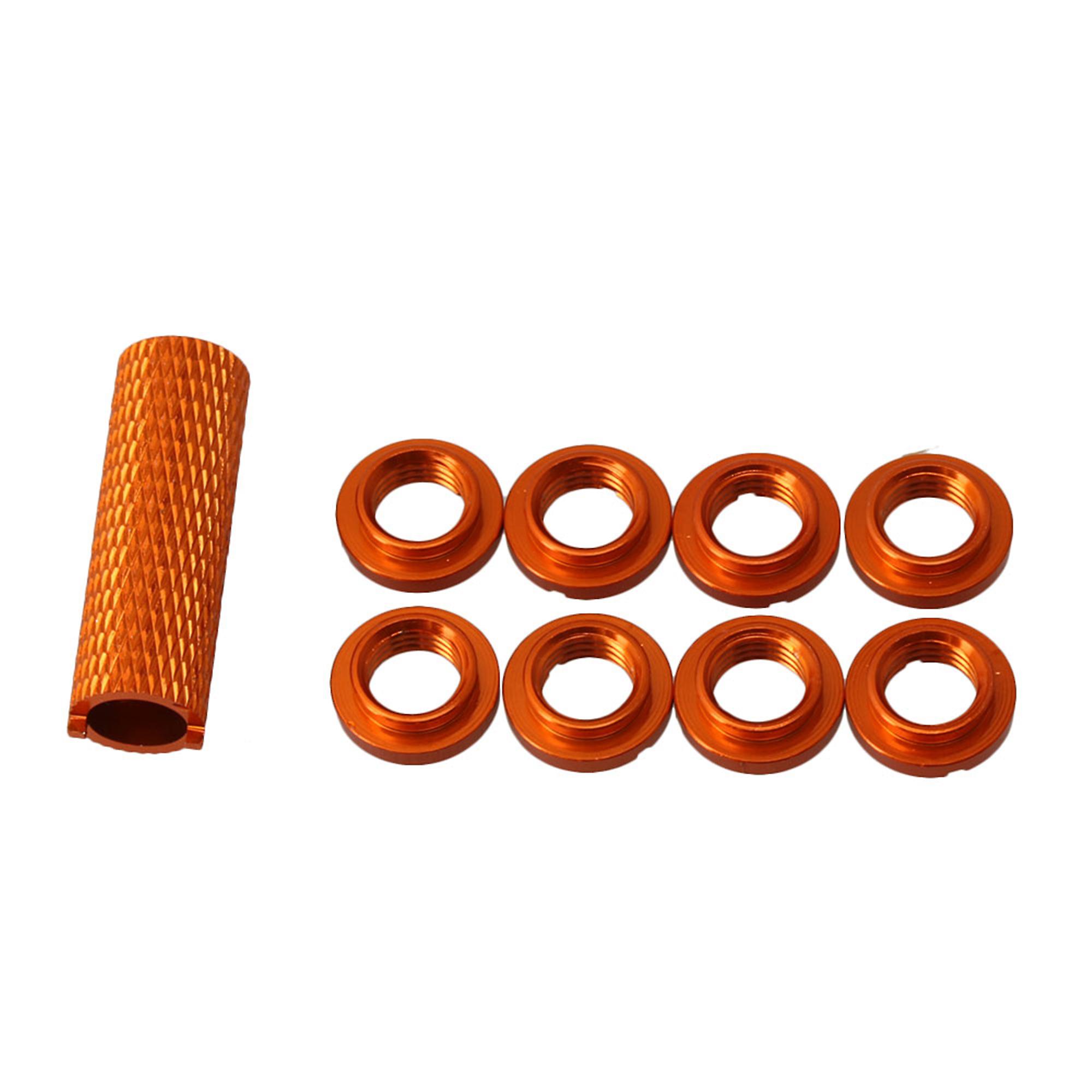 8 Pieces Alloy Radio Remote Control Switch Nut for Orange