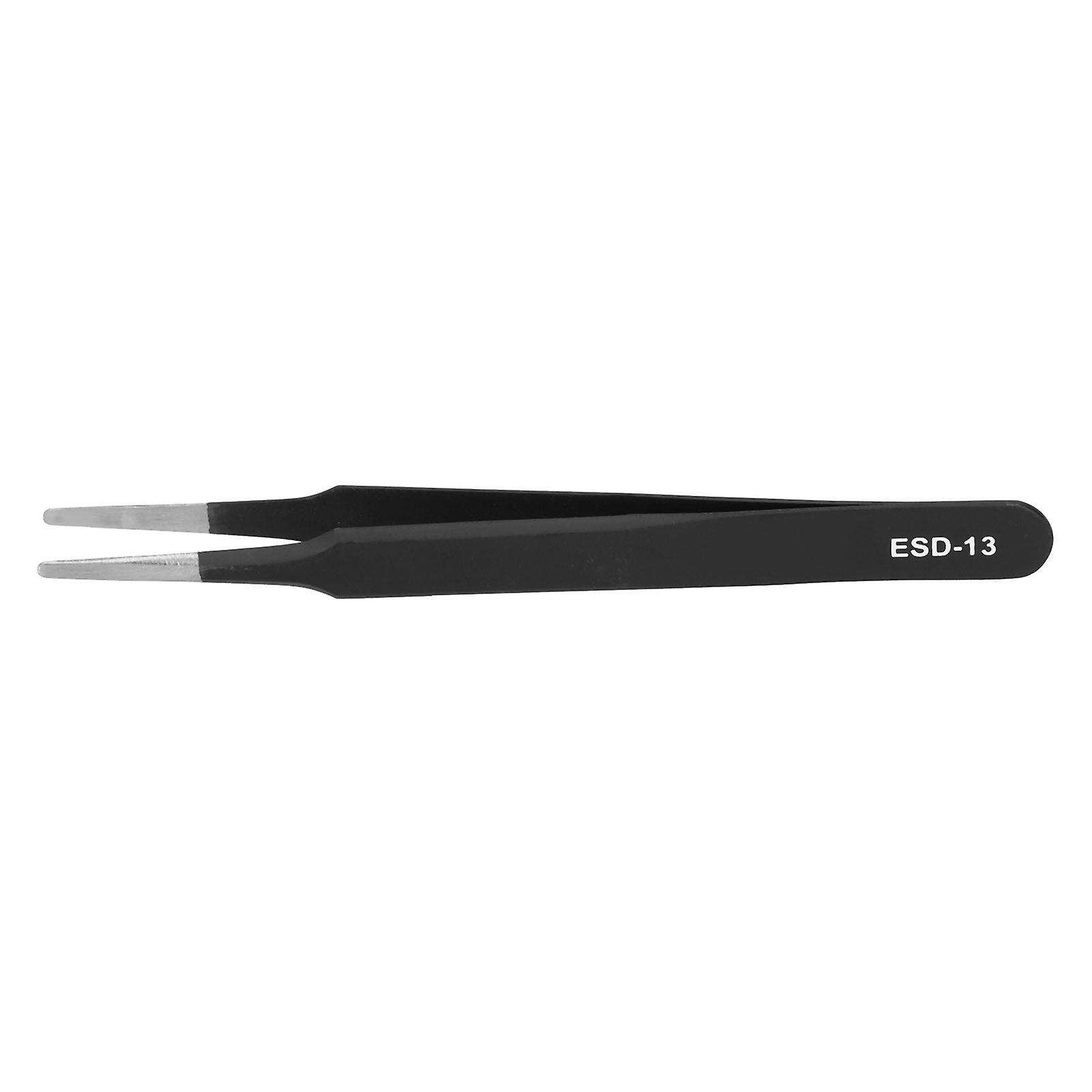 Stainless Steel Eyelashes Tweezers Grafting Extension Eyelashes AntiSlip Tweezers(ESD13 )