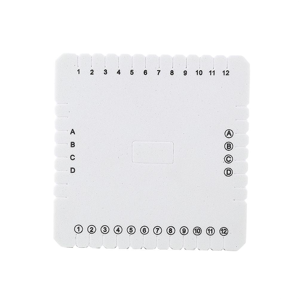 White Square EVA Foam Thread Disk Braiding Plate Braided Weaving Board(105mm)