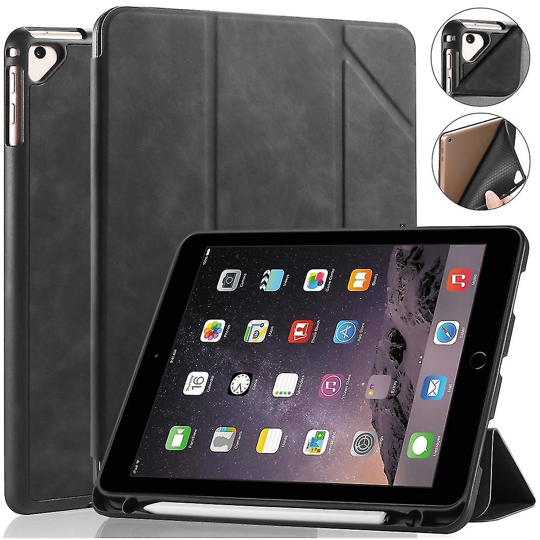 For Ipad 9.7 Inch Dg.ming See Series Leather Case Black