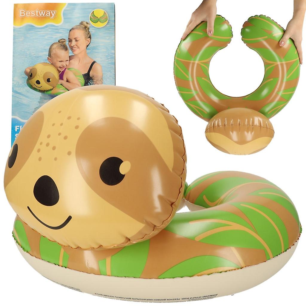 BESTWAY 36405 Sloth uppblåsbart simhjul 3-6 år gammal 30kg