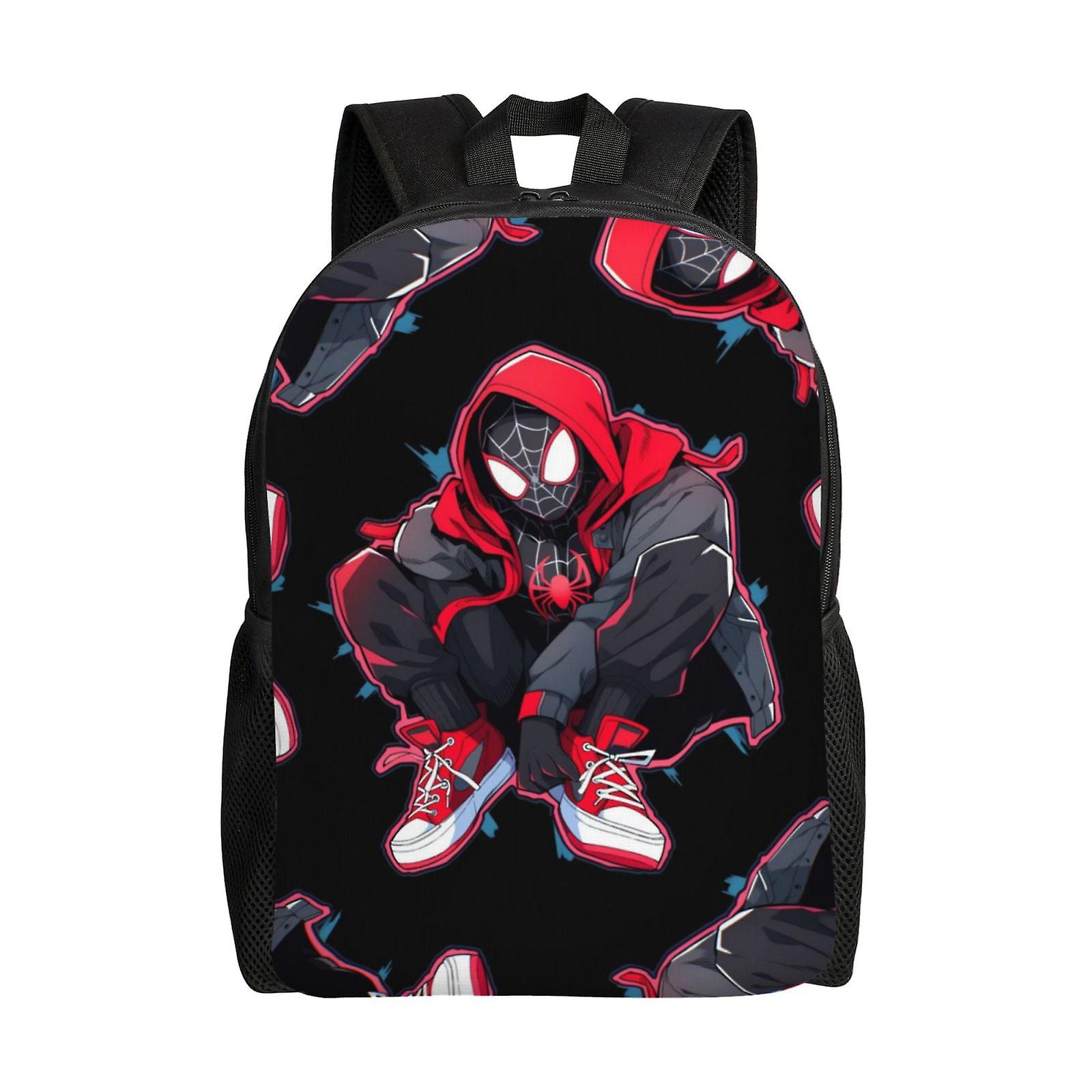 Miles Morales Backpack, Travel Laptop Backpack, Water Resistant College School Computer Bag, Durable