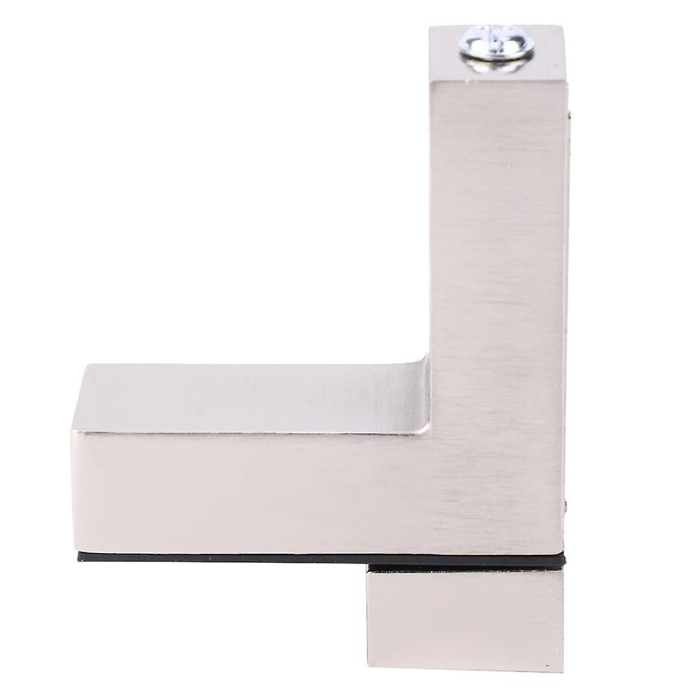 Thickened Clamp Glass Shelf Zinc Alloy Adjustable F Type Board Hardware AccessoriesBrushed