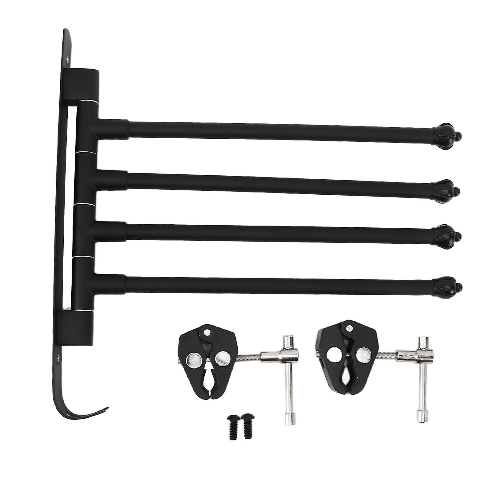 RV Clothes Drying Rack Steel Easy To Install Compact Space Saving Towel Racks for RV Ladder Travel