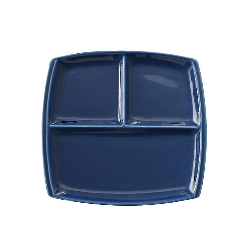 1pcs Compartment Ceramic Plate