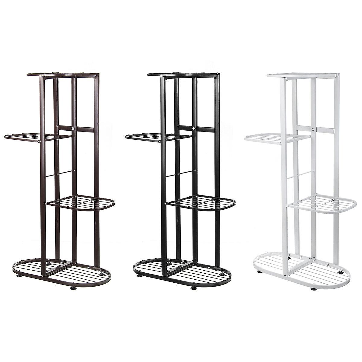 4 Tire Metal Plant Stand Display Shelf Home Garden Ornaments