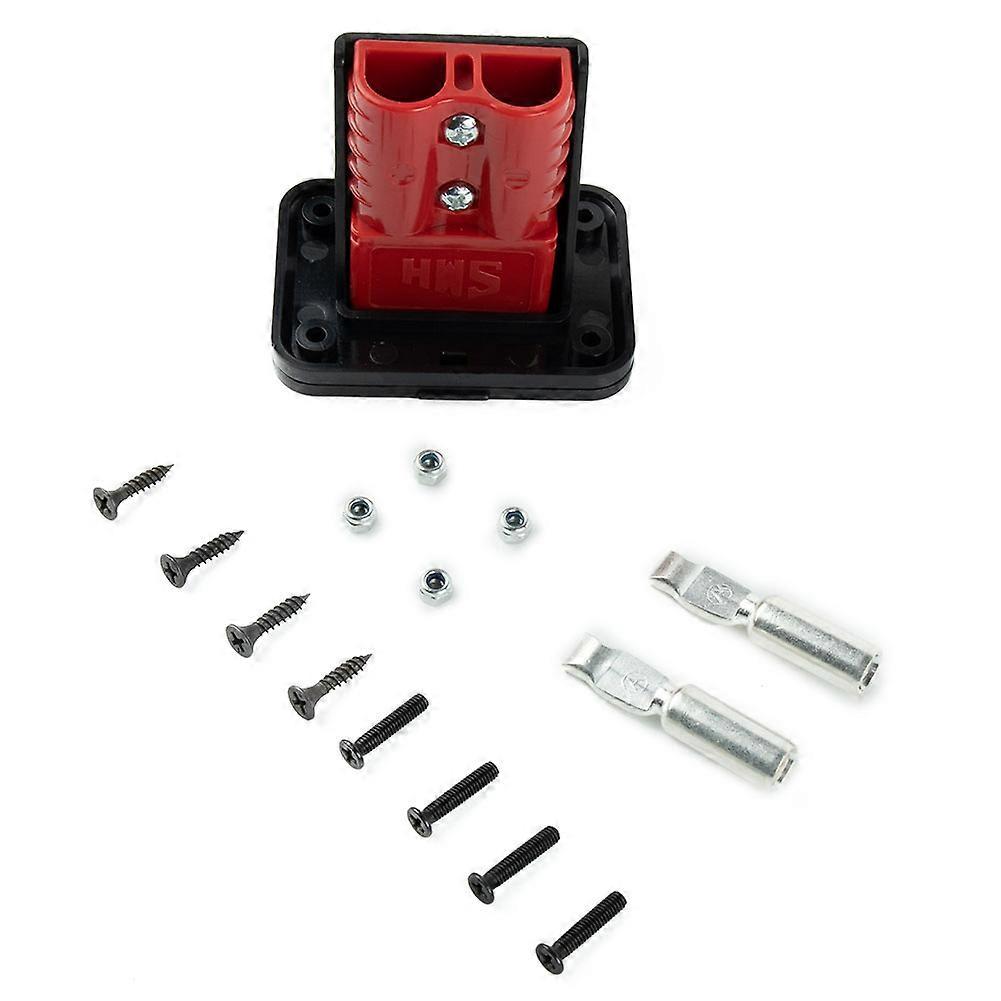 1/2pcs Socket Panel Bracket 120a Panel Assembly 120amp 16-25mm2 Black For Anderson Socket 120amp Mounting Bracket Panel Cover
