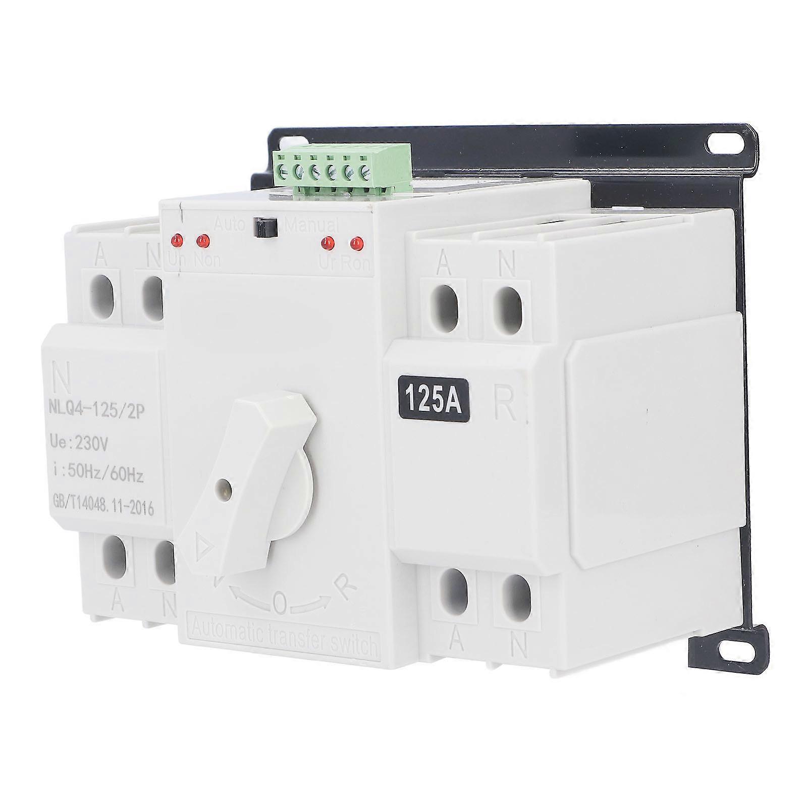 Dual Power Automatic Transfer Switch Electrical Selector Switch for Office Buildings 230V